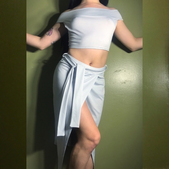 BOO HOO  Light Blue Set - Picture 2 of 2